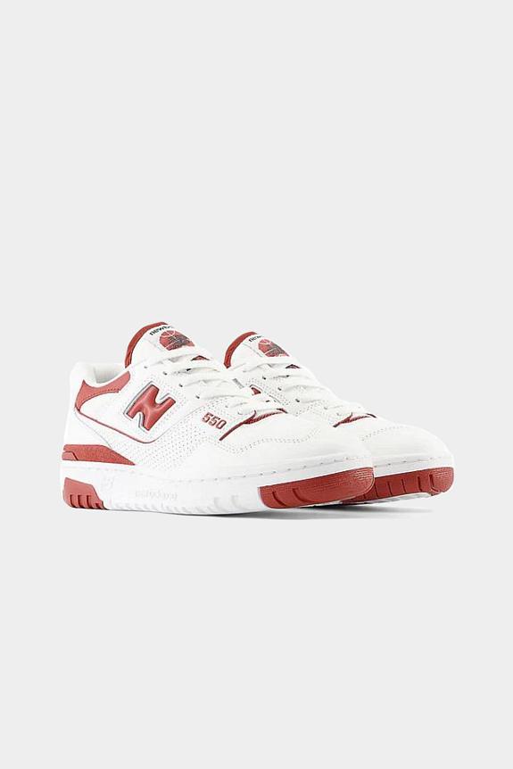 New Balance BBW550BR White/Brick Red